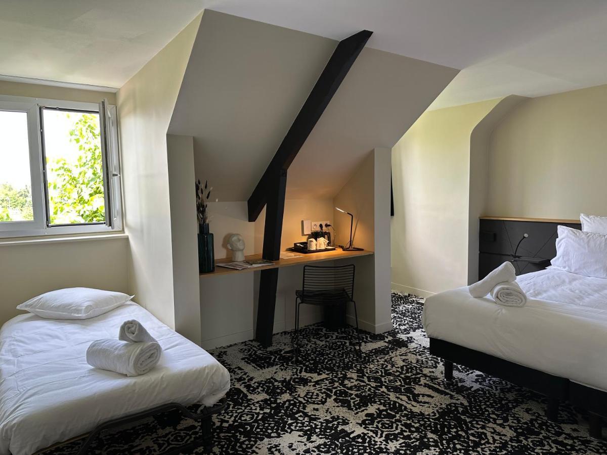 Logis Hotel & Restaurant Le Vert Bocage Franqueville-Saint-Pierre Exterior foto